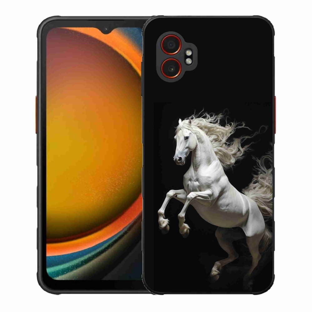 Gelový kryt mmCase na Samsung Galaxy Xcover 7 Pro - bílý kůň 4