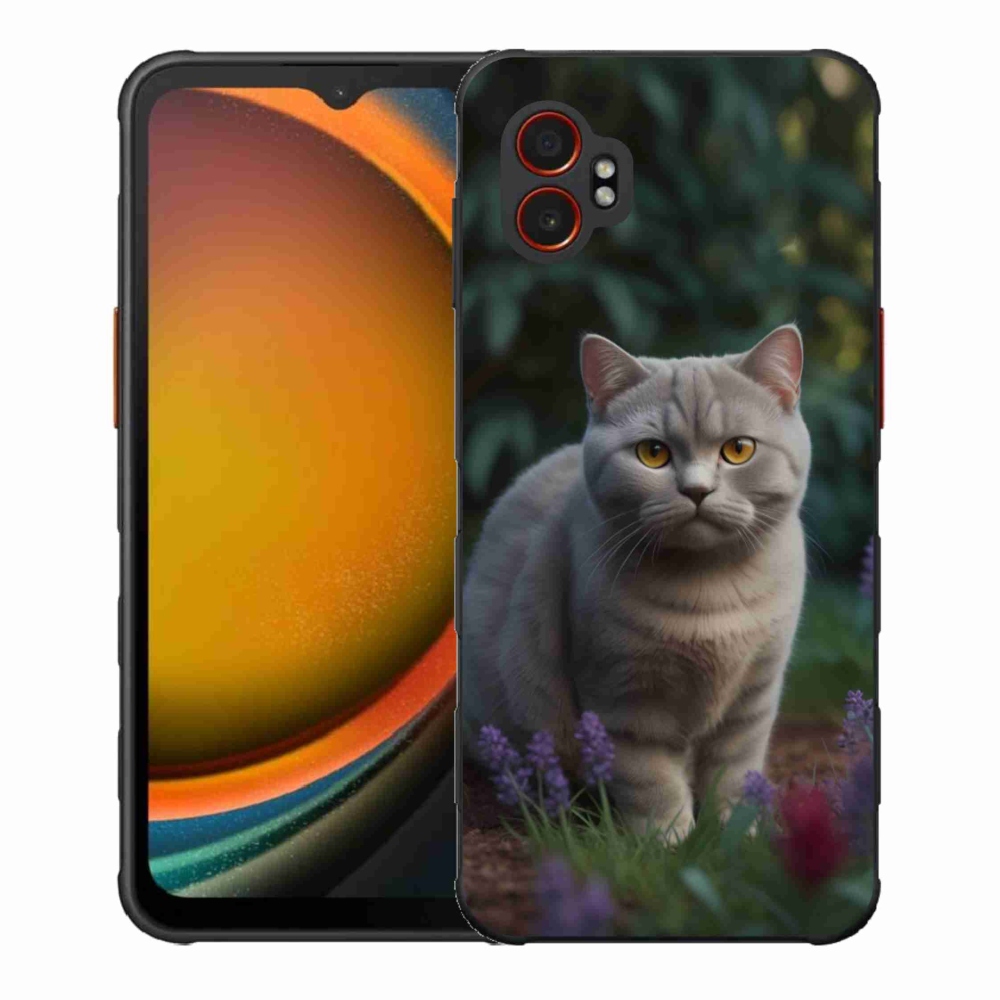 Gelový kryt mmCase na Samsung Galaxy Xcover 7 Pro - britská kočka