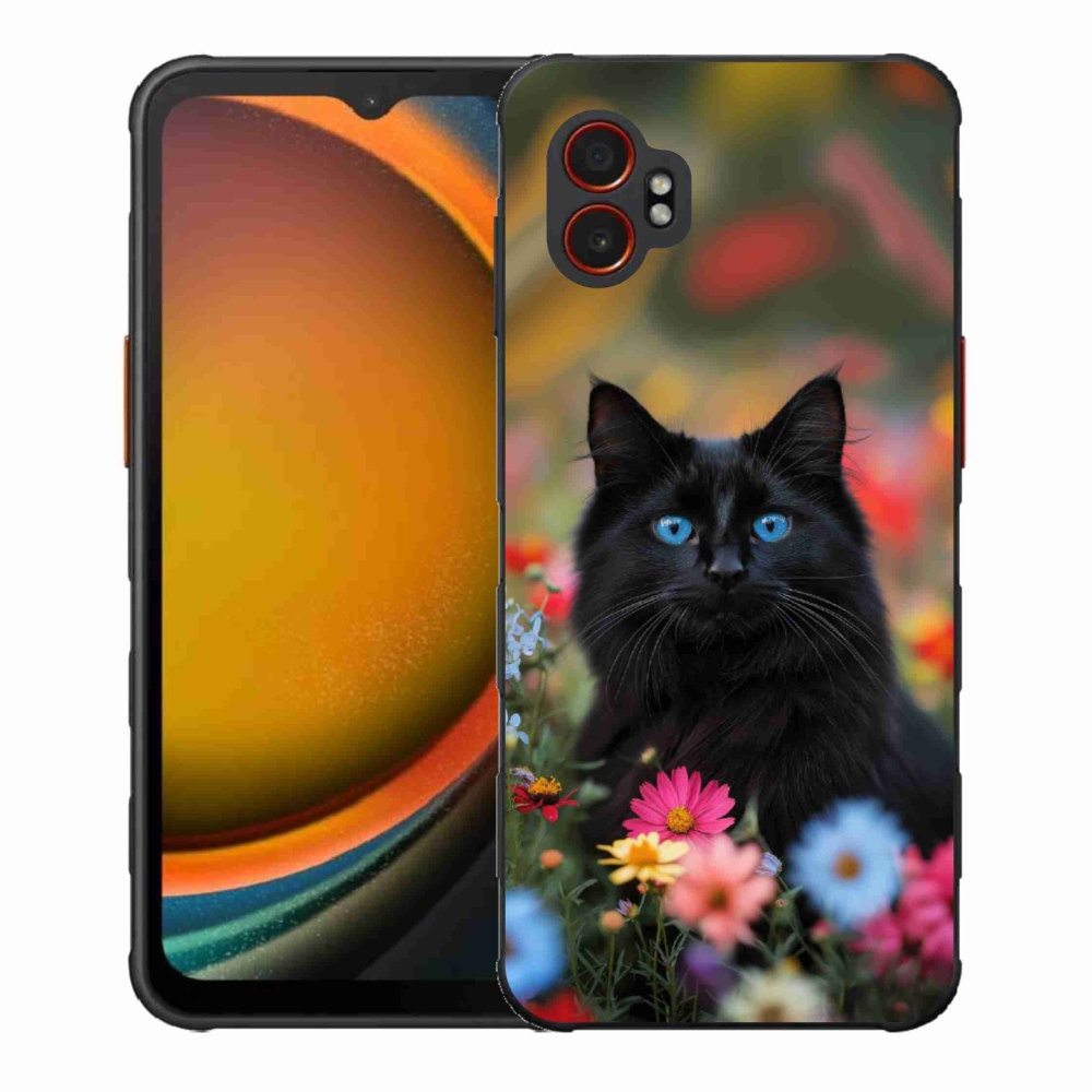 Gelový kryt mmCase na Samsung Galaxy Xcover 7 Pro - černé kotě 4