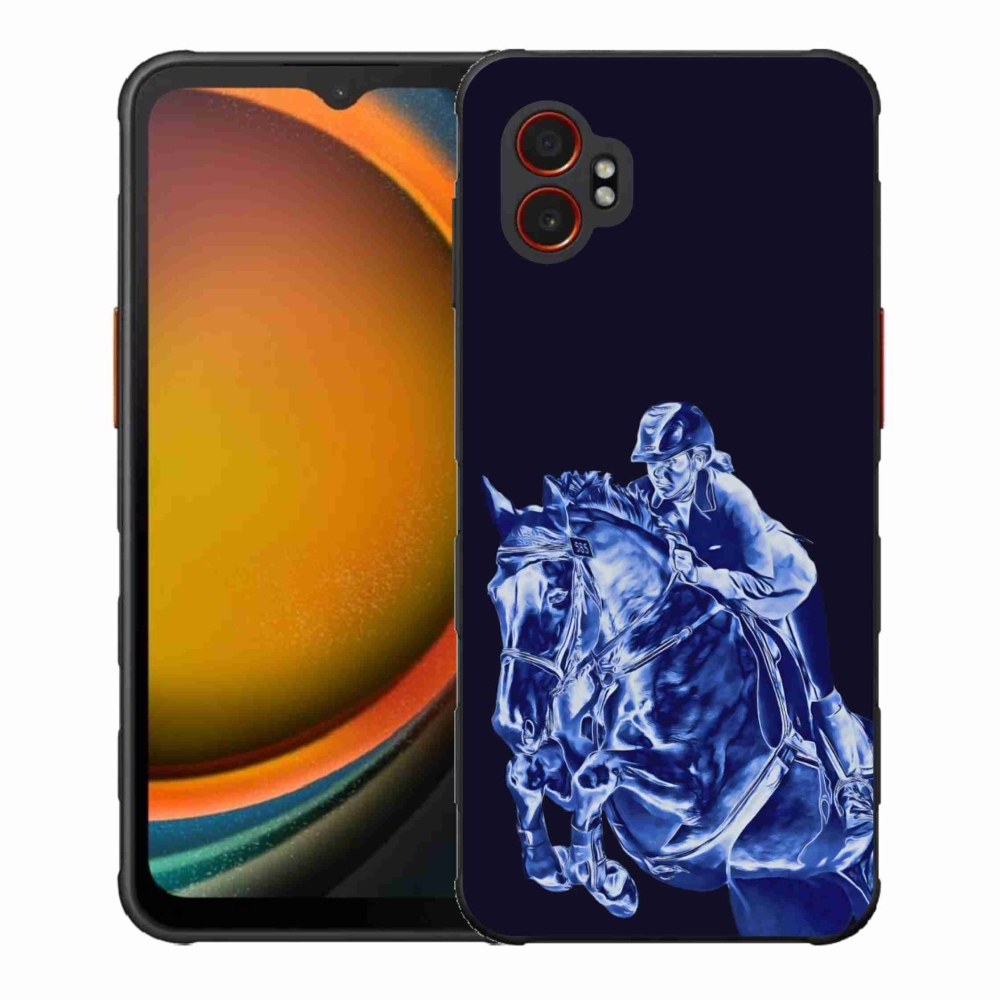 Gelový kryt mmCase na Samsung Galaxy Xcover 7 Pro - dostihový kůň