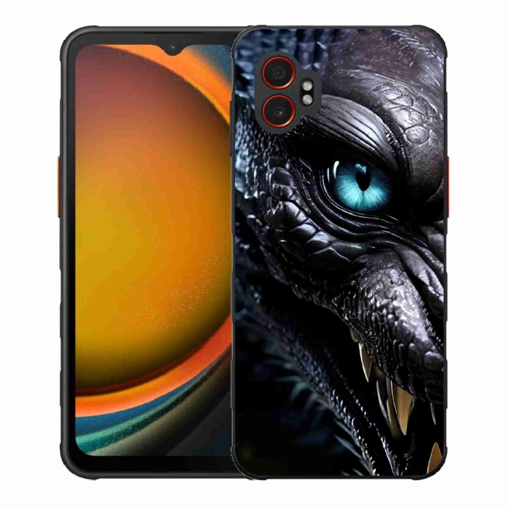 Gelový kryt mmCase na Samsung Galaxy Xcover 7 Pro - dračí pohled