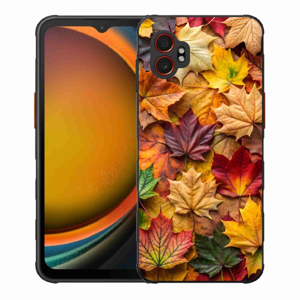 Gelový kryt mmCase na Samsung Galaxy Xcover 7 Pro - javorové listy 2