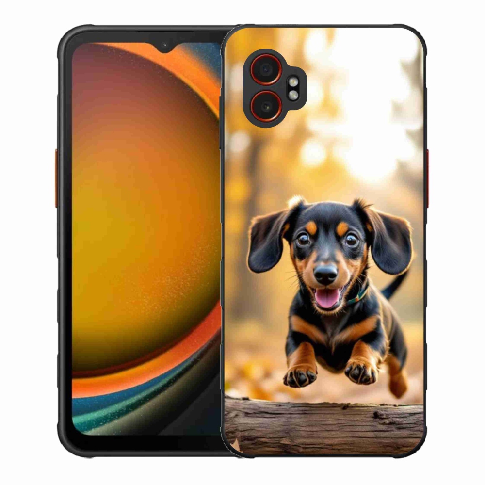 Gelový kryt mmCase na Samsung Galaxy Xcover 7 Pro - jezevčík 2