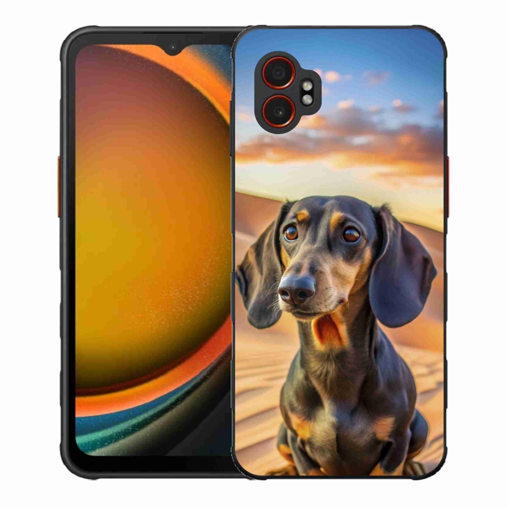 Gelový kryt mmCase na Samsung Galaxy Xcover 7 Pro - jezevčík 3 