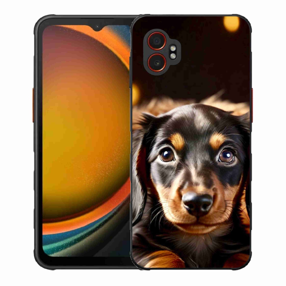 Gelový kryt mmCase na Samsung Galaxy Xcover 7 Pro - jezevčík