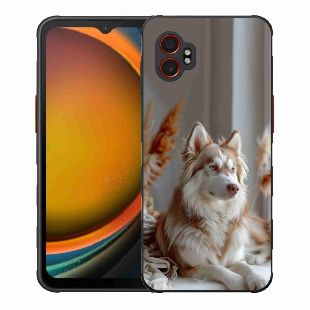 Gelový kryt mmCase na Samsung Galaxy Xcover 7 Pro - klidný sibiřský husky