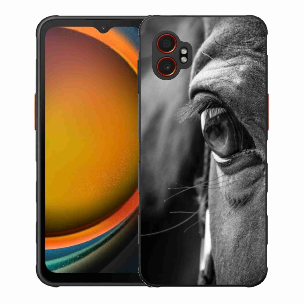 Gelový kryt mmCase na Samsung Galaxy Xcover 7 Pro - koňský pohled