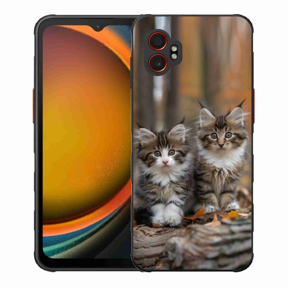 Gelový kryt mmCase na Samsung Galaxy Xcover 7 Pro - kočičí duo 3