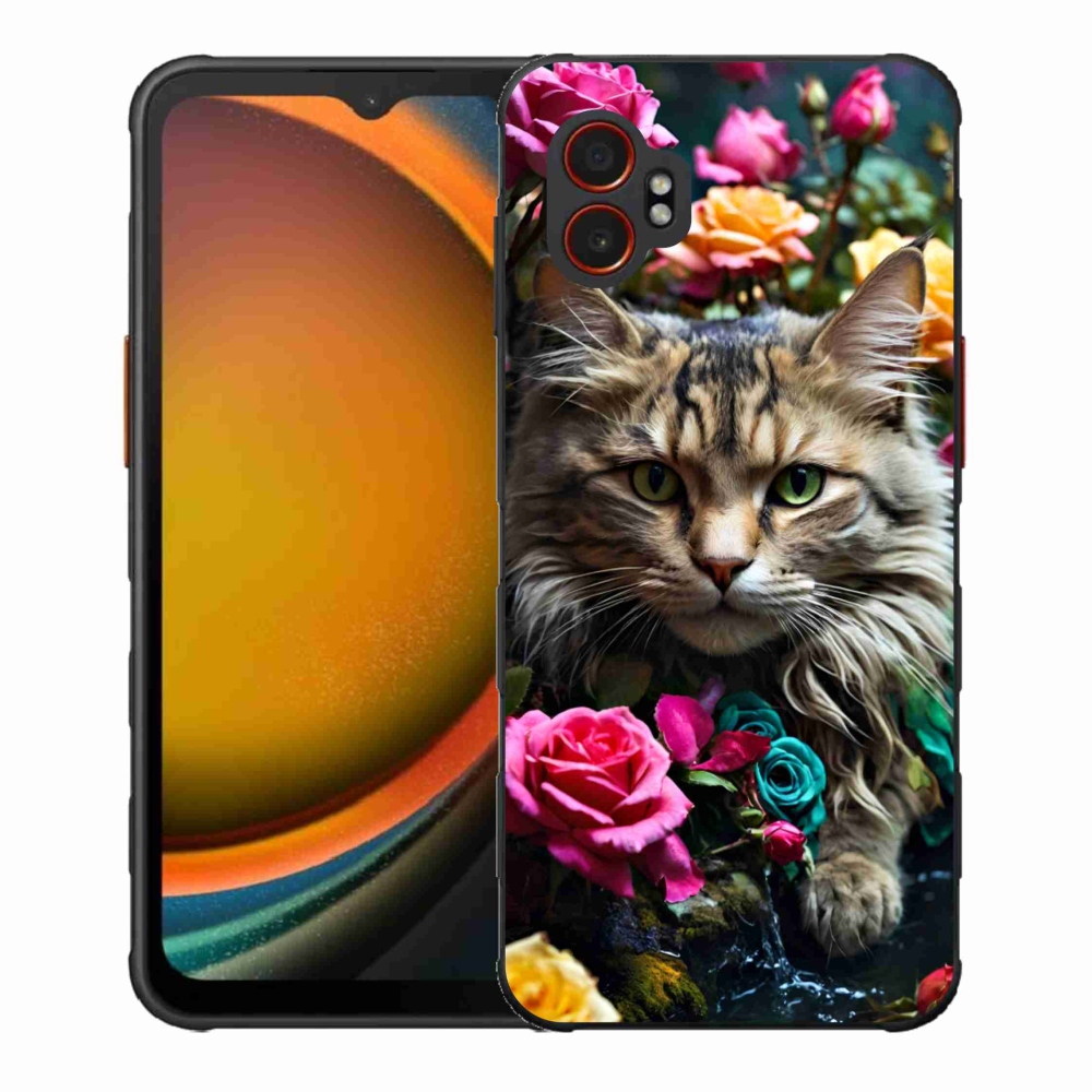 Gelový kryt mmCase na Samsung Galaxy Xcover 7 Pro - kočíčí pohled 2