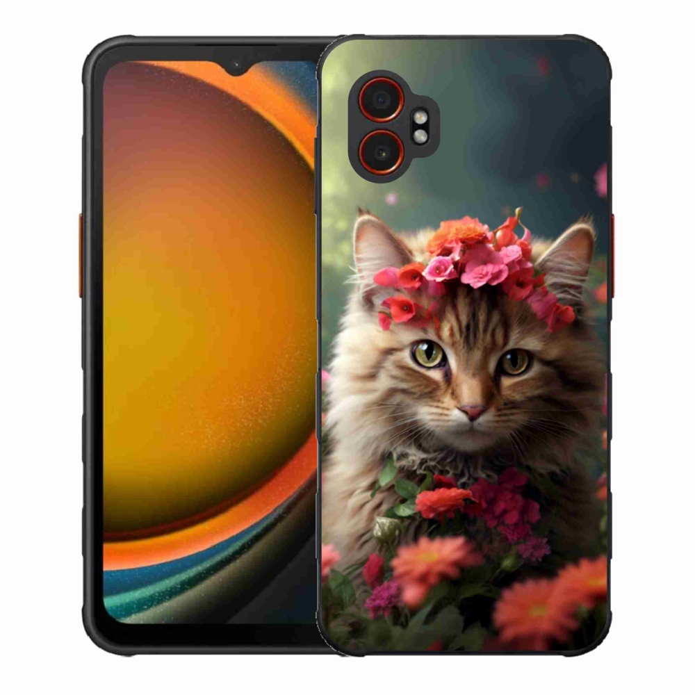 Gelový kryt mmCase na Samsung Galaxy Xcover 7 Pro - kočíčí princezna
