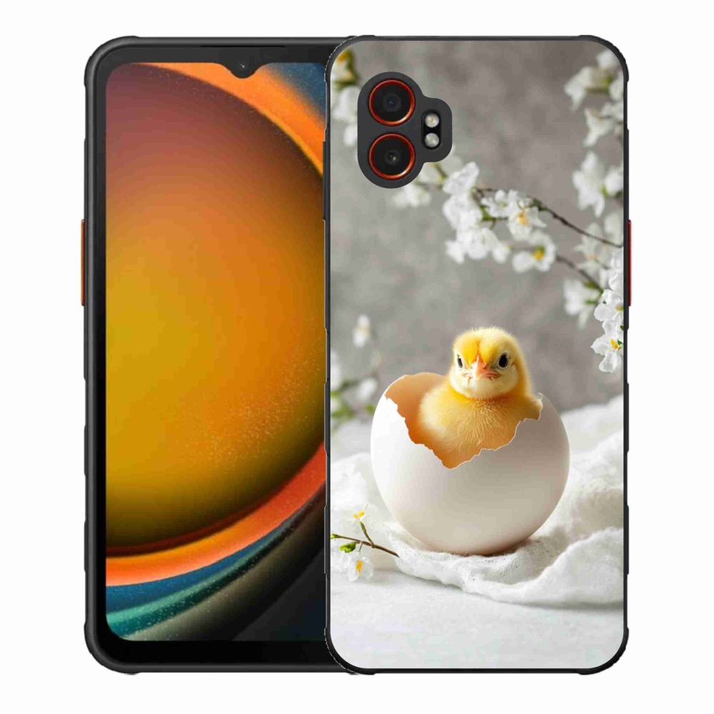 Gelový kryt mmCase na Samsung Galaxy Xcover 7 Pro - kuřátko