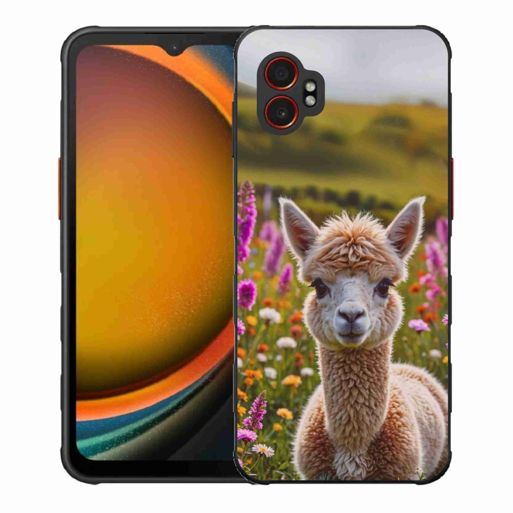 Gelový kryt mmCase na Samsung Galaxy Xcover 7 Pro - lama na louce