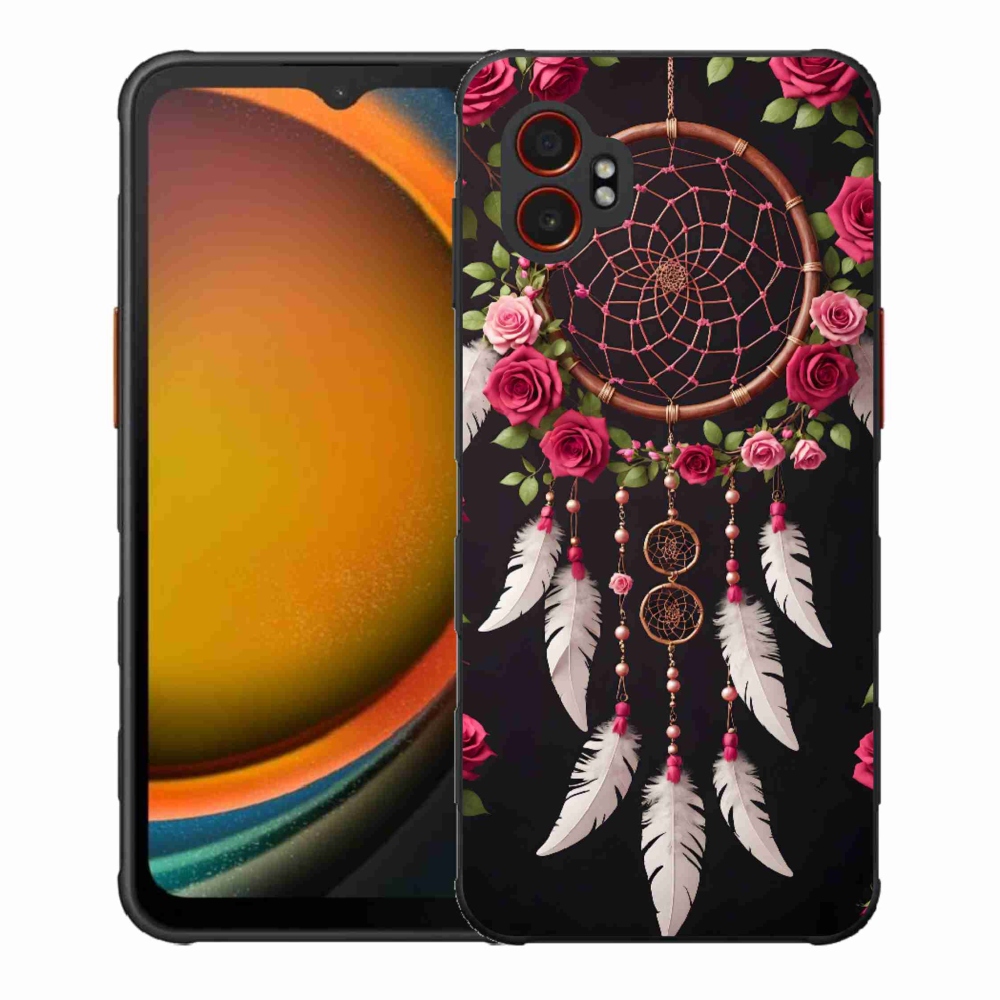 Gelový kryt mmCase na Samsung Galaxy Xcover 7 Pro - lapač snů s růžemi