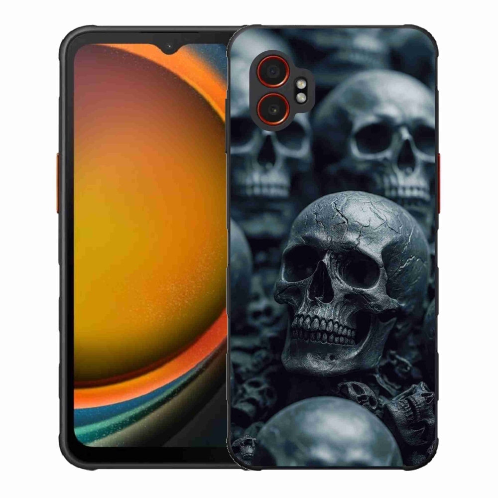 Gelový kryt mmCase na Samsung Galaxy Xcover 7 Pro - lebka 2