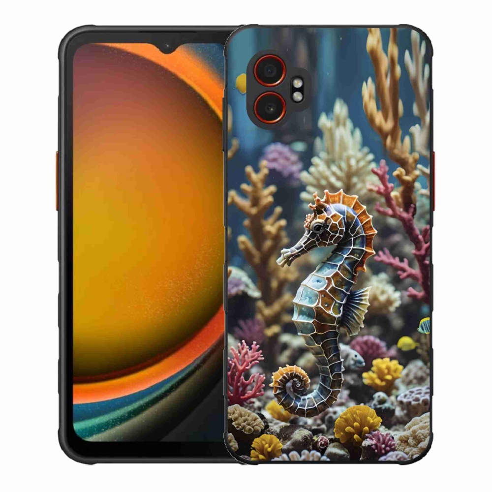 Gelový kryt mmCase na Samsung Galaxy Xcover 7 Pro - mořský koník 2