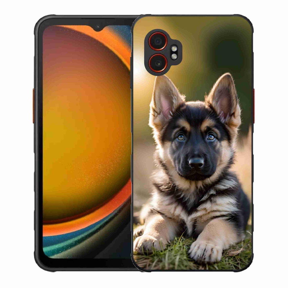 Gelový kryt mmCase na Samsung Galaxy Xcover 7 Pro - německý ovčák v přírodě