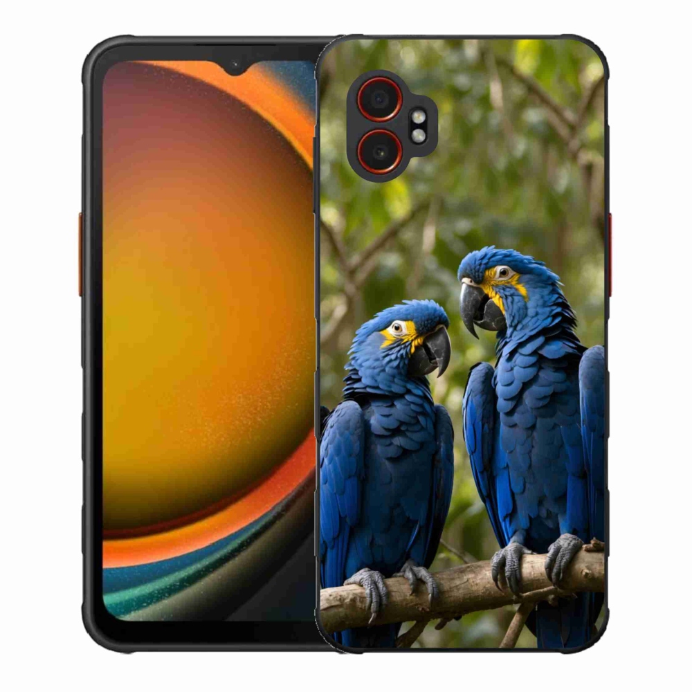 Gelový kryt mmCase na Samsung Galaxy Xcover 7 Pro - papouščí duo