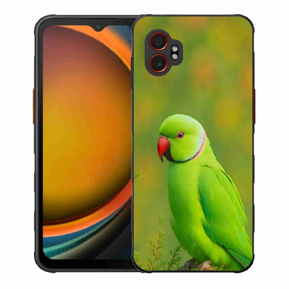 Gelový kryt mmCase na Samsung Galaxy Xcover 7 Pro - papoušek alexandr 2