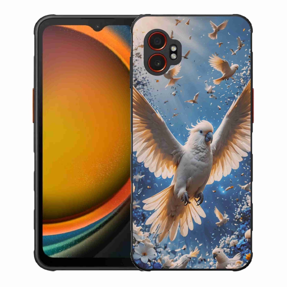 Gelový kryt mmCase na Samsung Galaxy Xcover 7 Pro - papoušek kakadu