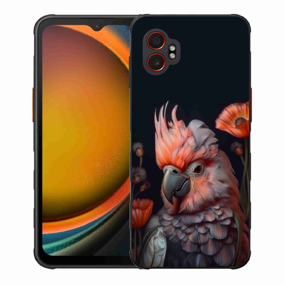 Gelový kryt mmCase na Samsung Galaxy Xcover 7 Pro - papoušek kakadu v barvách