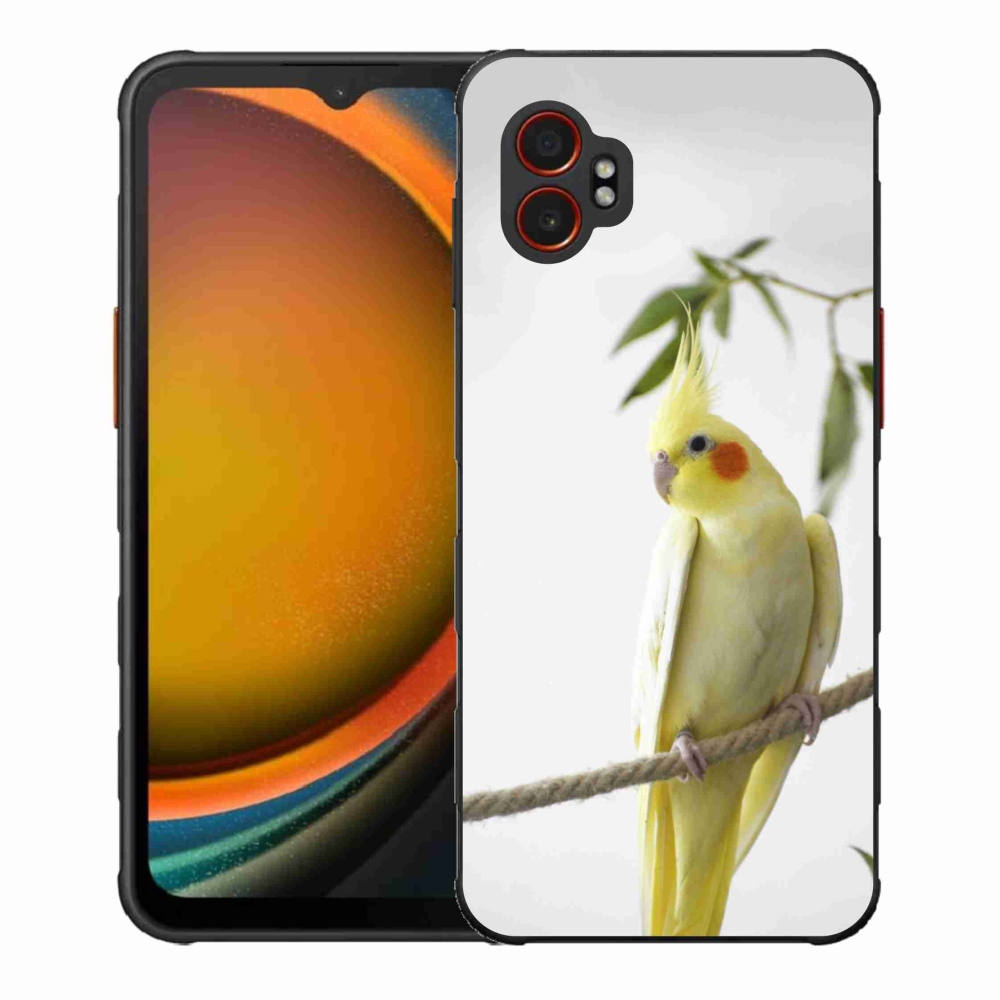 Gelový kryt mmCase na Samsung Galaxy Xcover 7 Pro - papoušek korela chocholatá