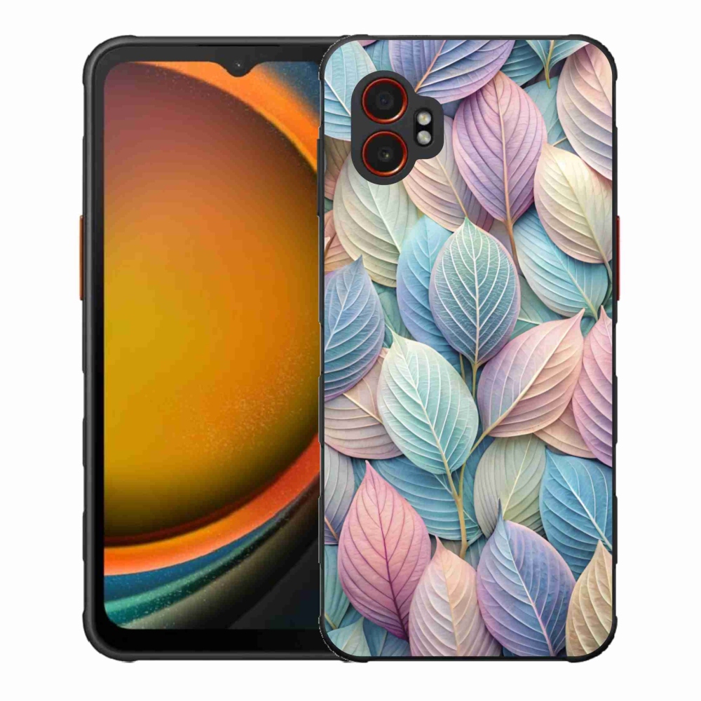 Gelový kryt mmCase na Samsung Galaxy Xcover 7 Pro - pastelové listy