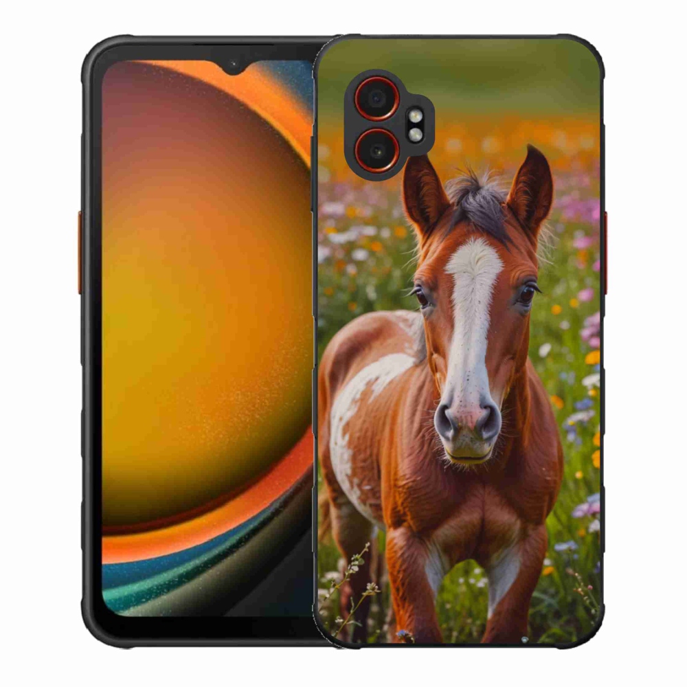 Gelový kryt mmCase na Samsung Galaxy Xcover 7 Pro - roztomilé hříbě