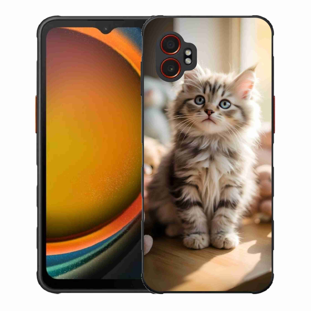 Gelový kryt mmCase na Samsung Galaxy Xcover 7 Pro - roztomilé kotě 10