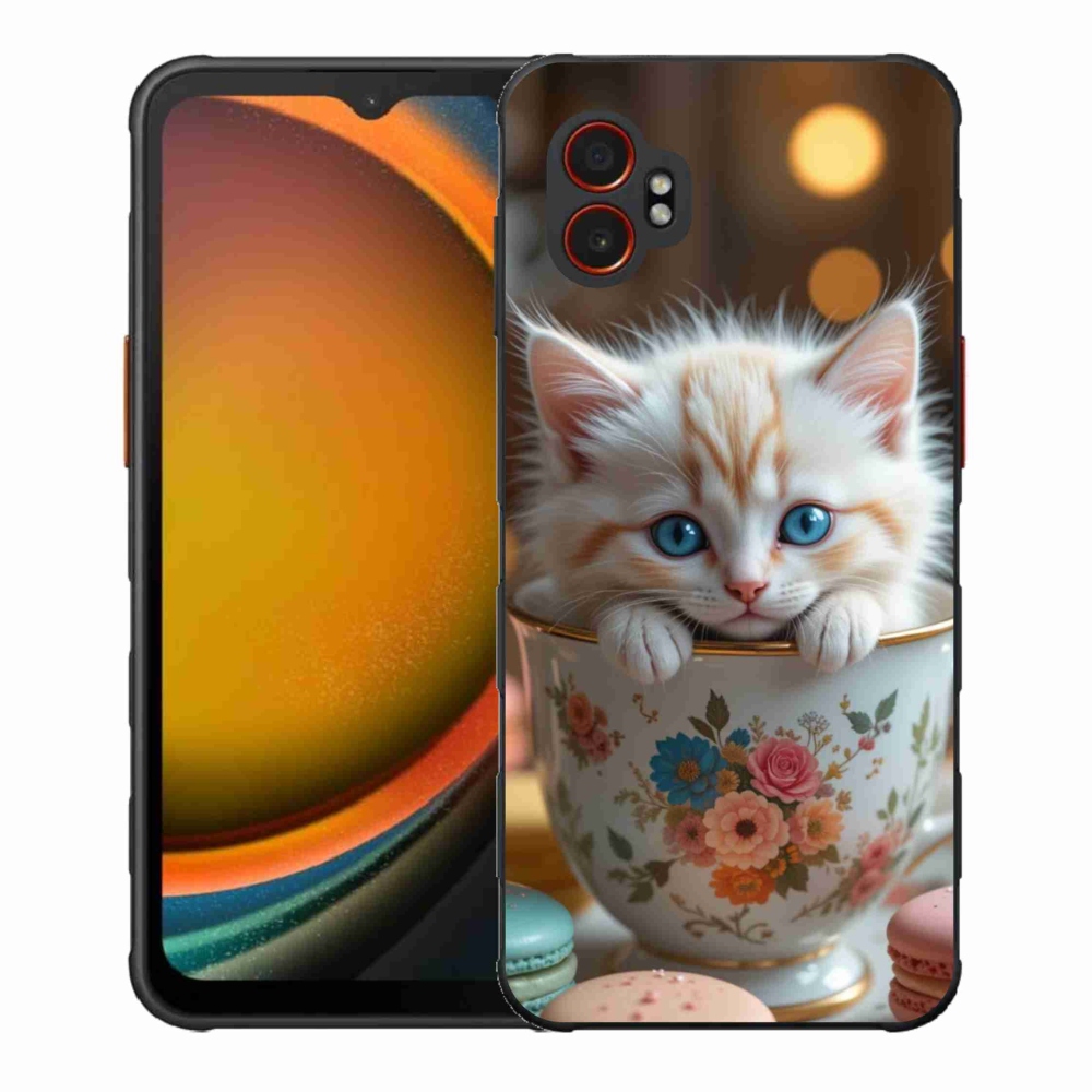 Gelový kryt mmCase na Samsung Galaxy Xcover 7 Pro - roztomilé kotě 6