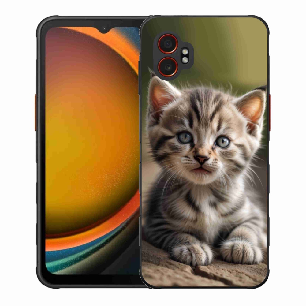 Gelový kryt mmCase na Samsung Galaxy Xcover 7 Pro - roztomilé kotě 9