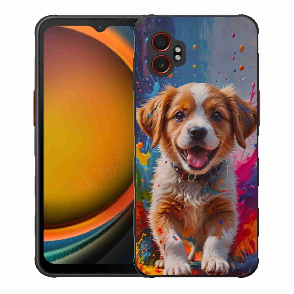 Gelový kryt mmCase na Samsung Galaxy Xcover 7 Pro - roztomilé štěně 3