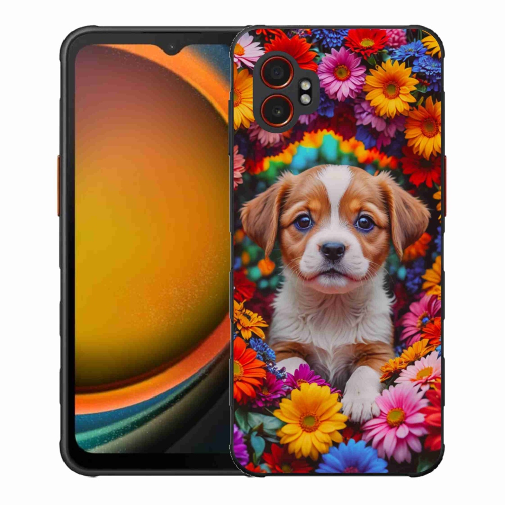 Gelový kryt mmCase na Samsung Galaxy Xcover 7 Pro - roztomilé štěně