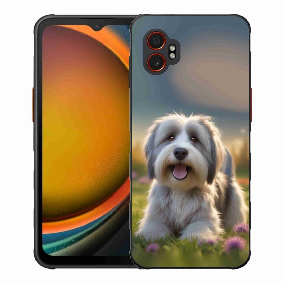 Gelový kryt mmCase na Samsung Galaxy Xcover 7 Pro - roztomilý havanský psík