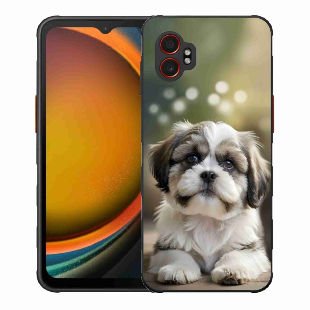 Gelový kryt mmCase na Samsung Galaxy Xcover 7 Pro - roztomilý shih-tzu
