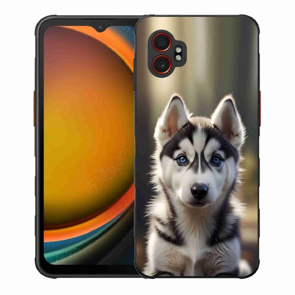Gelový kryt mmCase na Samsung Galaxy Xcover 7 Pro - roztomilý sibiřský husky