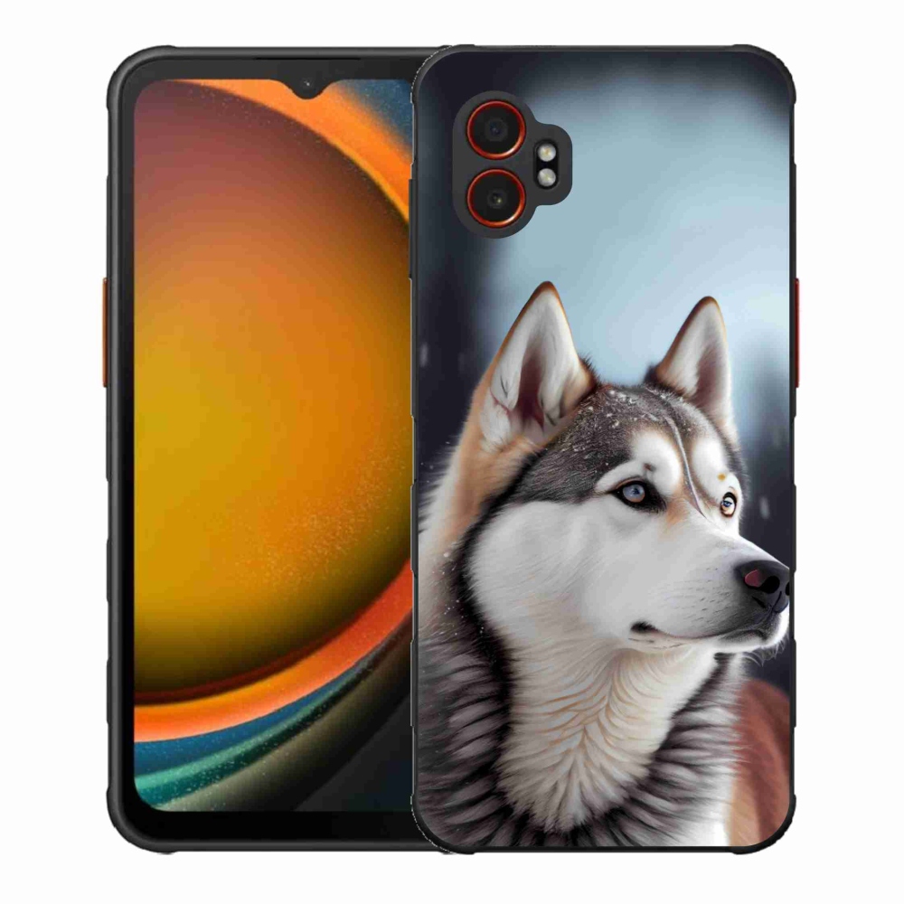 Gelový kryt mmCase na Samsung Galaxy Xcover 7 Pro - sibiřský husky