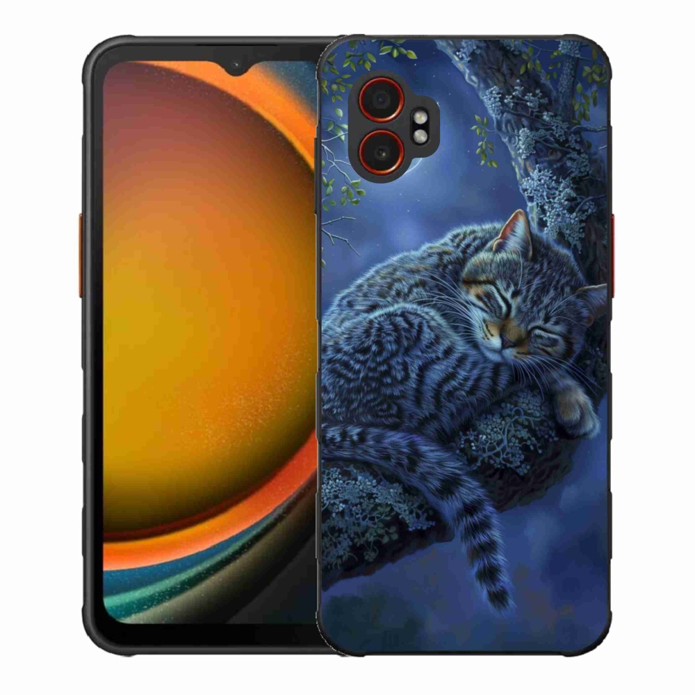 Gelový kryt mmCase na Samsung Galaxy Xcover 7 Pro - spící kočka