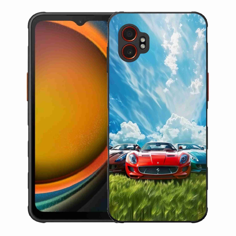 Gelový kryt mmCase na Samsung Galaxy Xcover 7 Pro - sportovní vozy