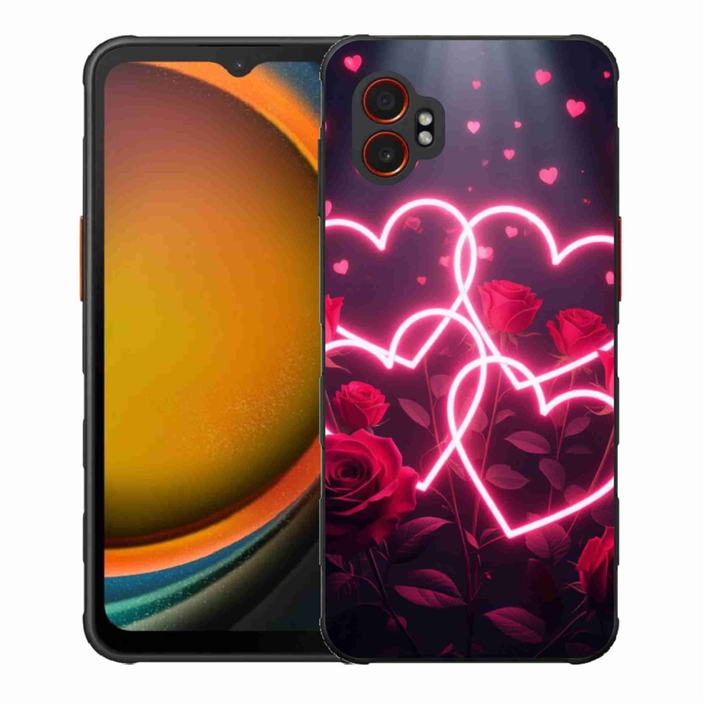 Gelový kryt mmCase na Samsung Galaxy Xcover 7 Pro - srdce lásky
