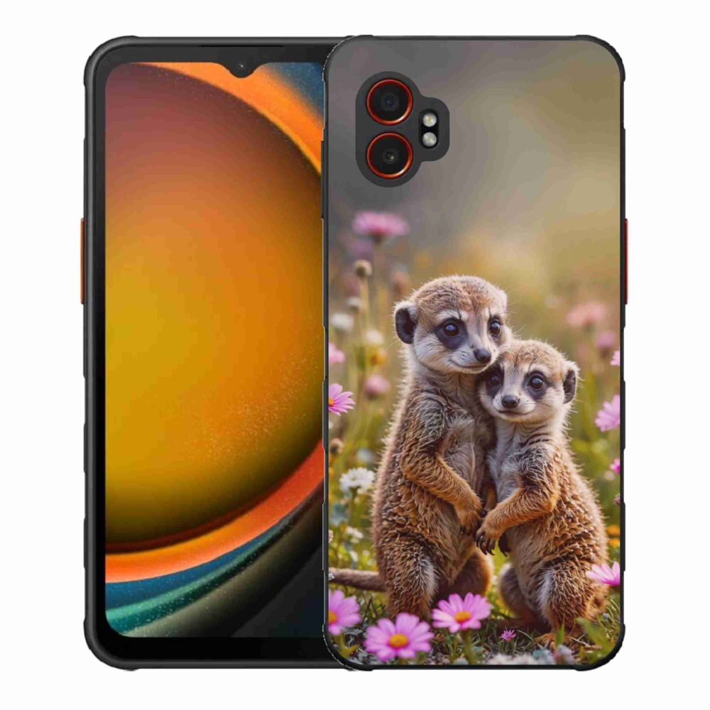 Gelový kryt mmCase na Samsung Galaxy Xcover 7 Pro - surikatí duo