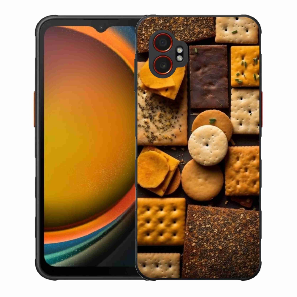 Gelový kryt mmCase na Samsung Galaxy Xcover 7 Pro - sušenky