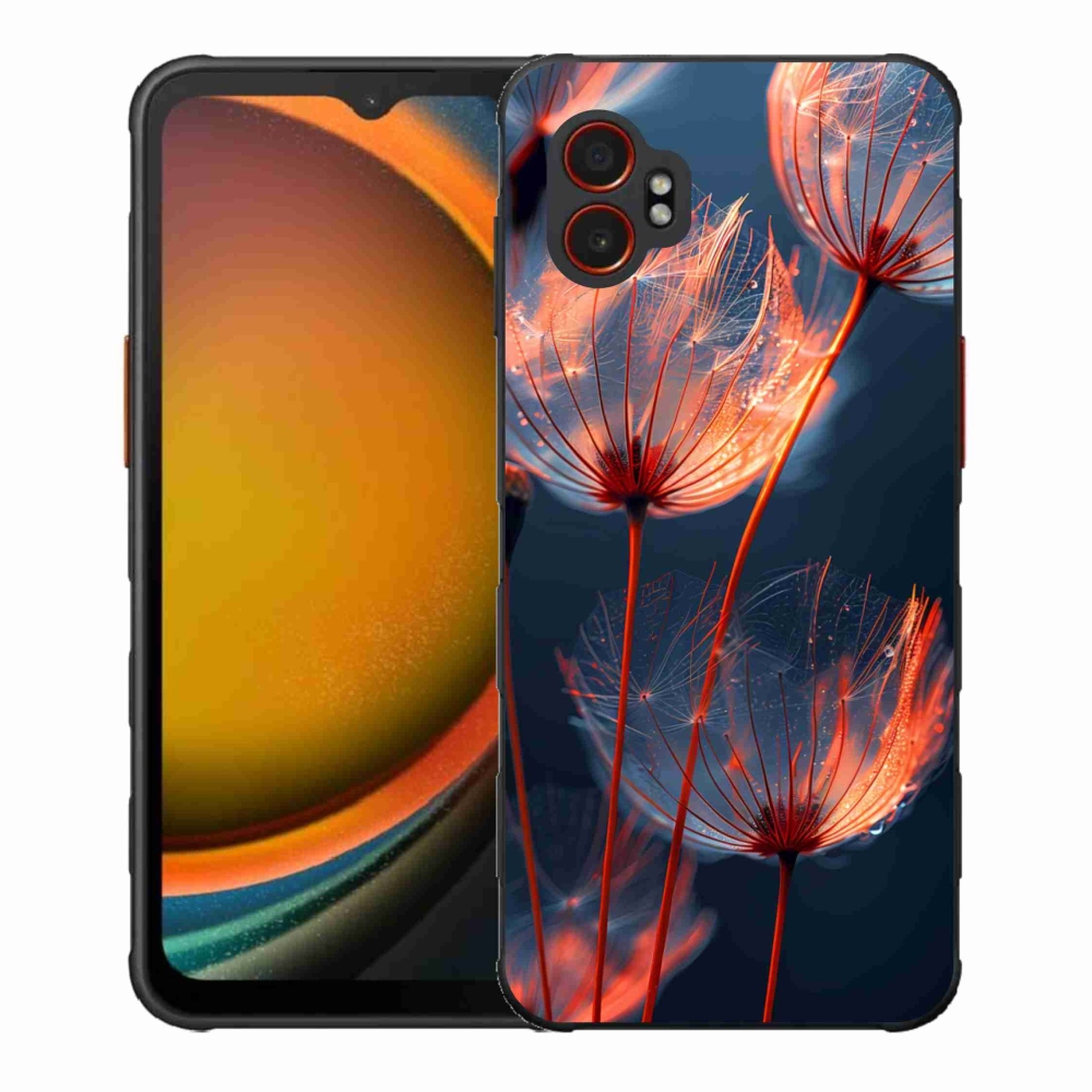 Gelový kryt mmCase na Samsung Galaxy Xcover 7 Pro - světélkující chmýří