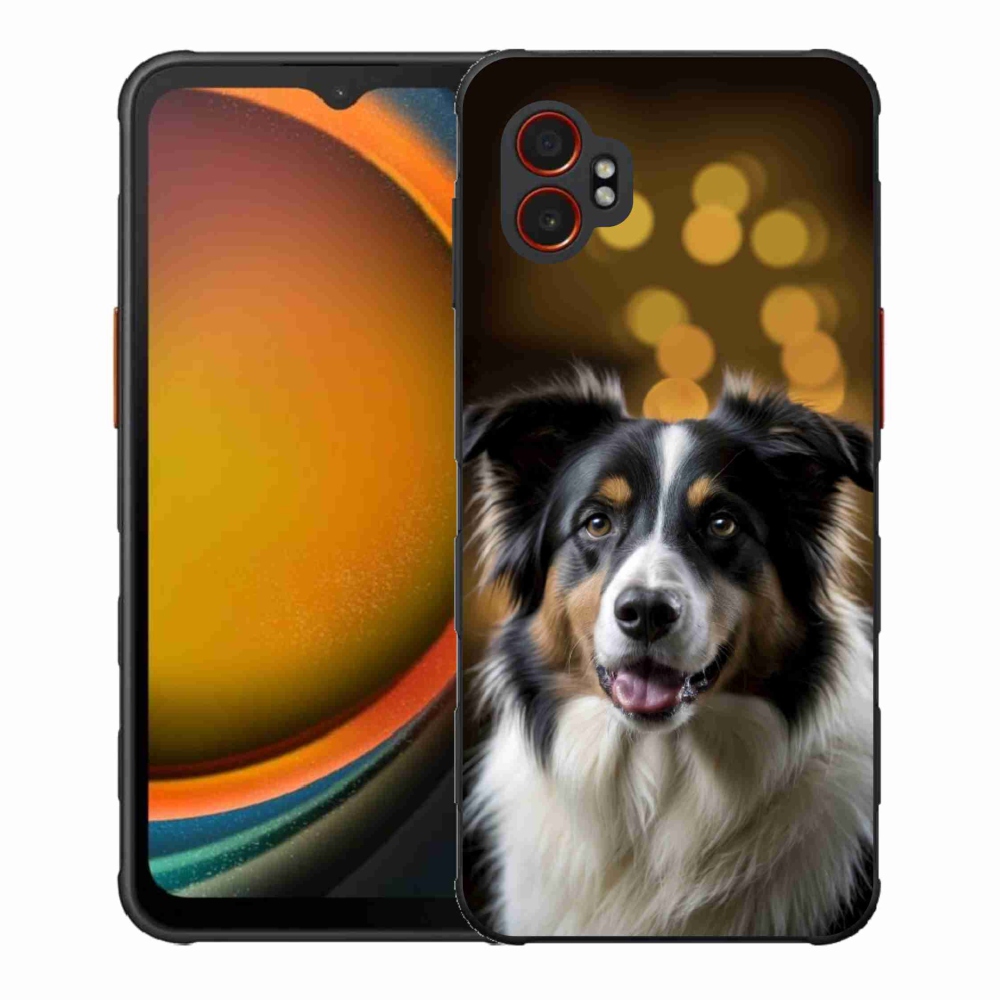 Gelový kryt mmCase na Samsung Galaxy Xcover 7 Pro - usměvavý australský ovčák