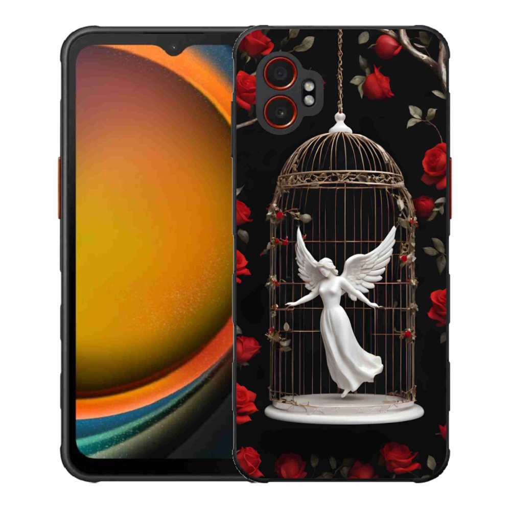 Gelový kryt mmCase na Samsung Galaxy Xcover 7 Pro - uvězněný anděl