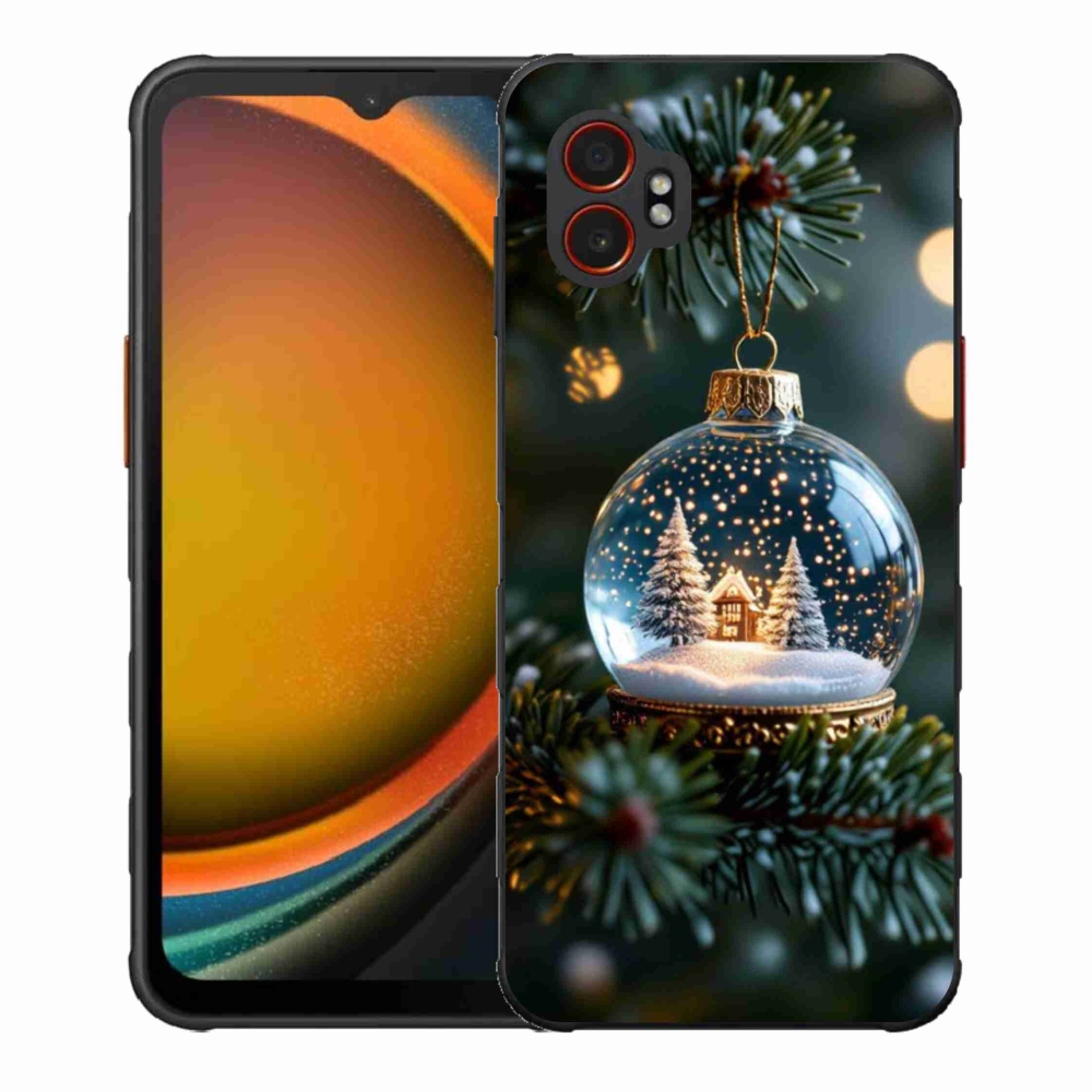 Gelový kryt mmCase na Samsung Galaxy Xcover 7 Pro - vánoční koule 2