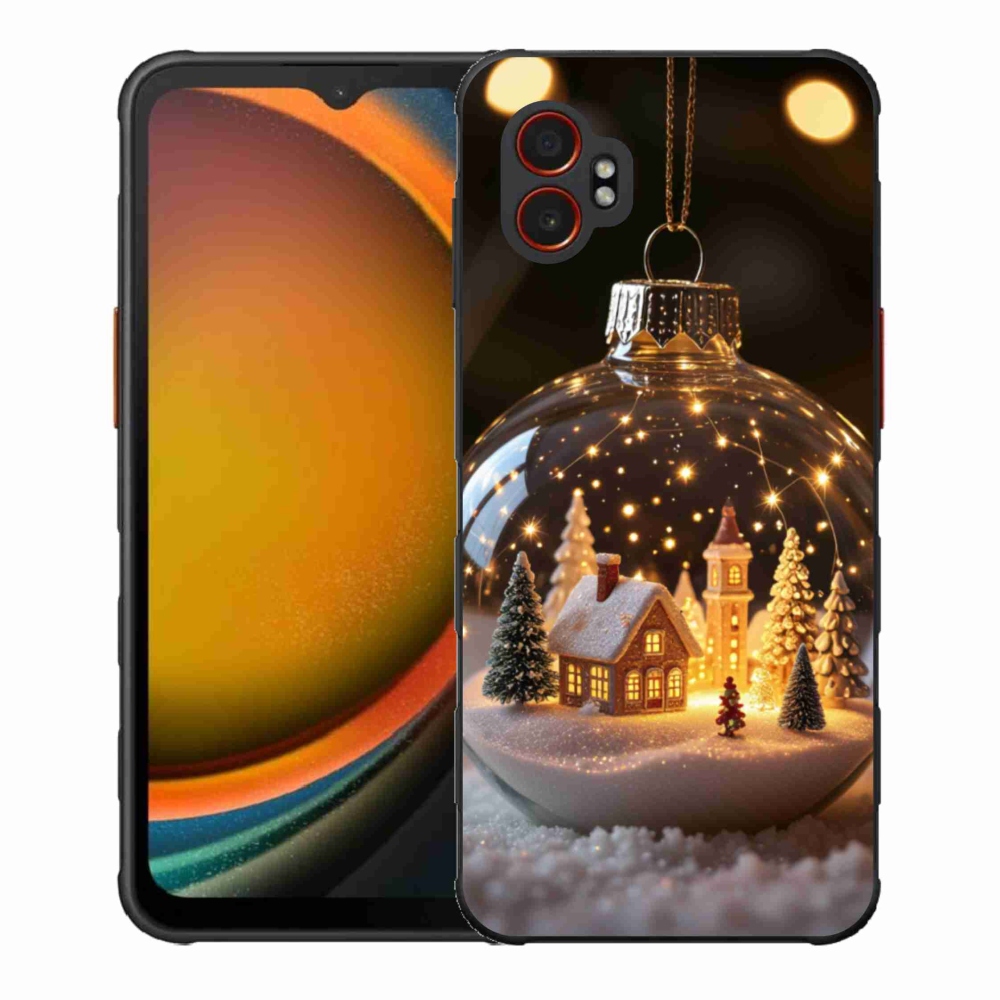 Gelový kryt mmCase na Samsung Galaxy Xcover 7 Pro - vánoční koule 3