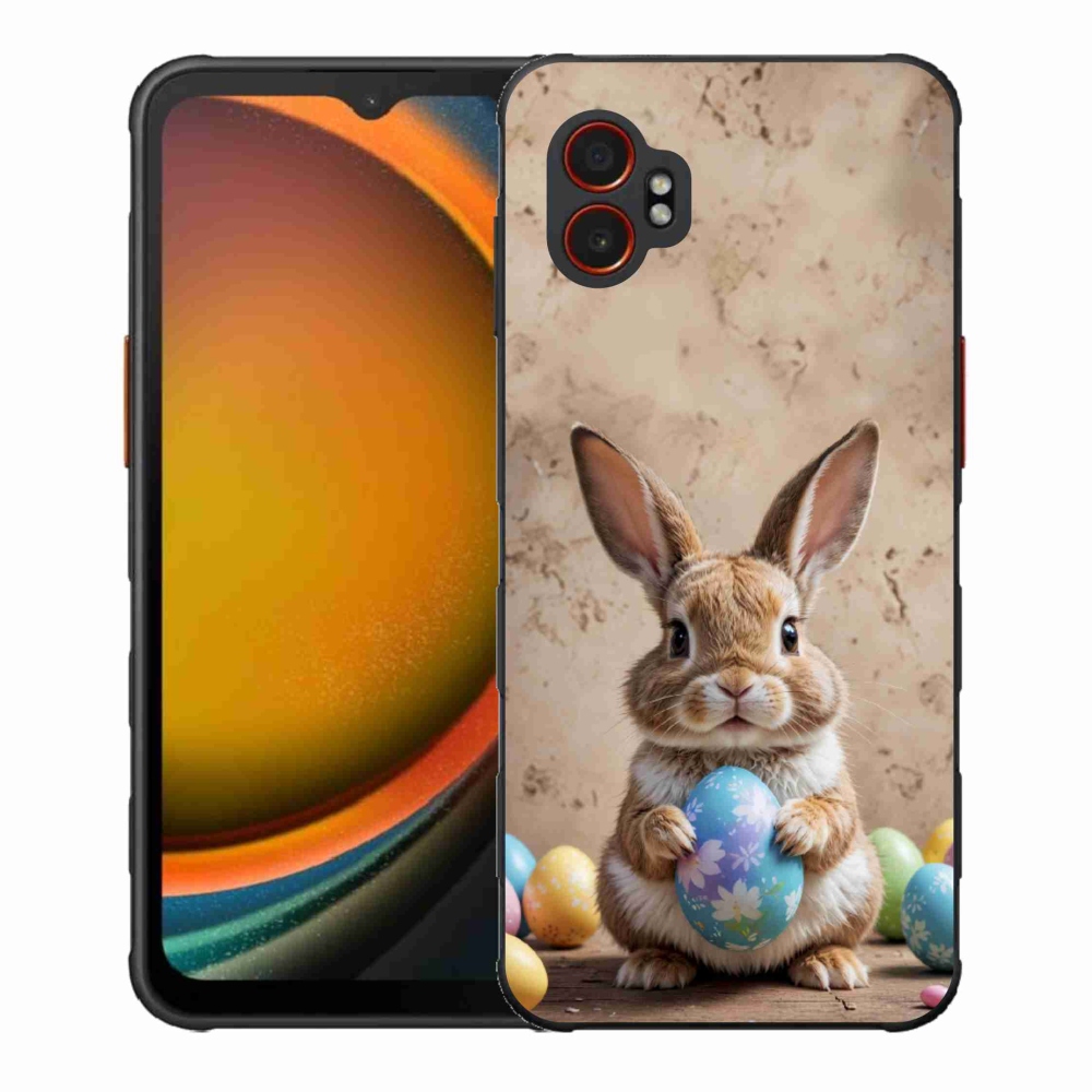 Gelový kryt mmCase na Samsung Galaxy Xcover 7 Pro - velikonoční králíček