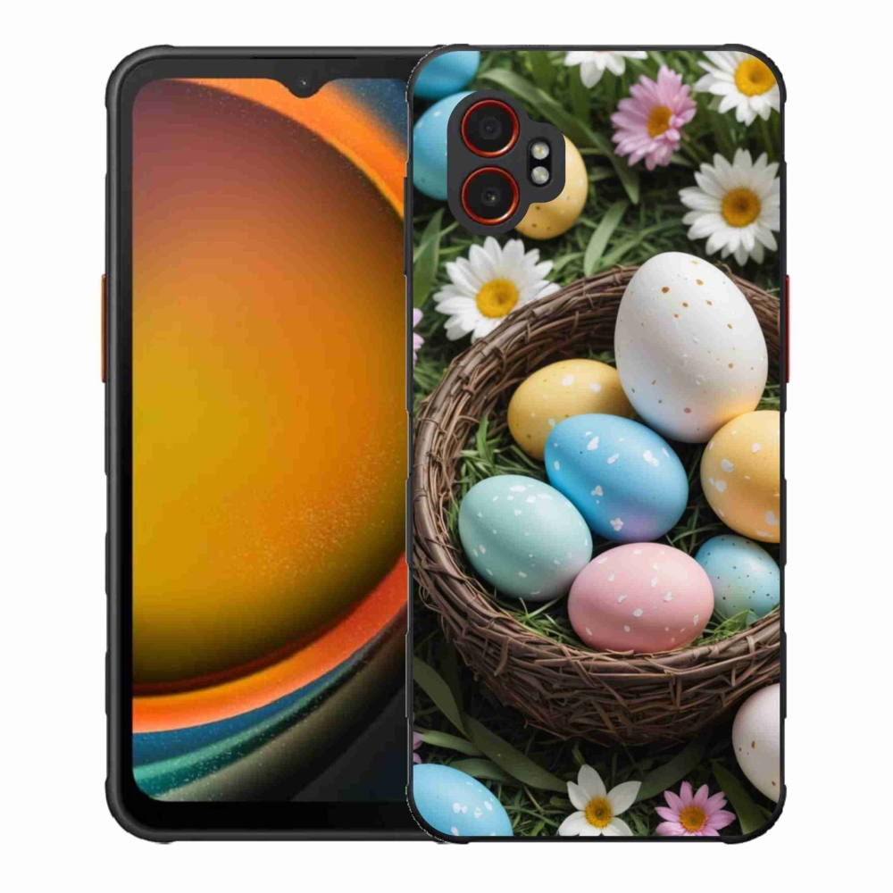 Gelový kryt mmCase na Samsung Galaxy Xcover 7 Pro - velikonoční vajíčka 2
