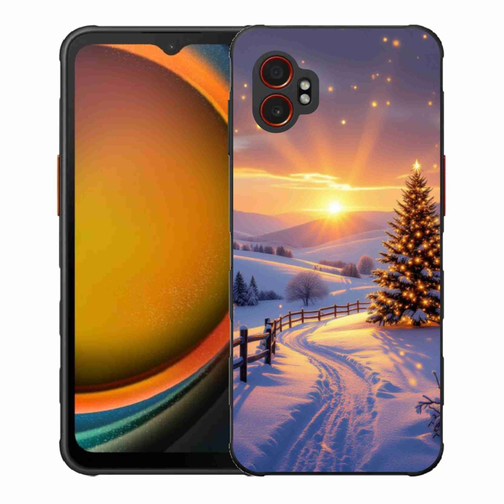 Gelový kryt mmCase na Samsung Galaxy Xcover 7 Pro - zimní krajina