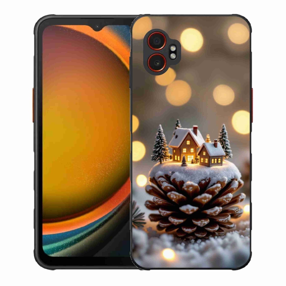 Gelový kryt mmCase na Samsung Galaxy Xcover 7 Pro - zimní vesnička